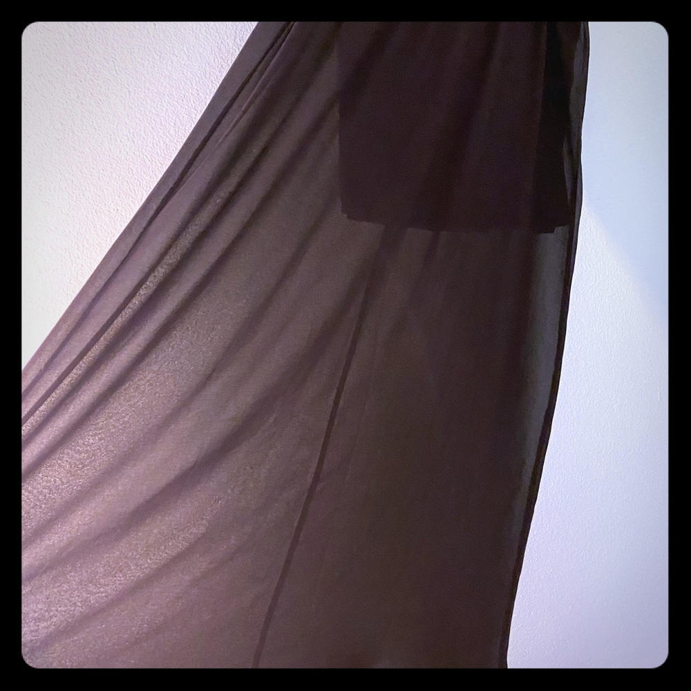 Sheer Maxi Skirt with Lined Mini Inlay